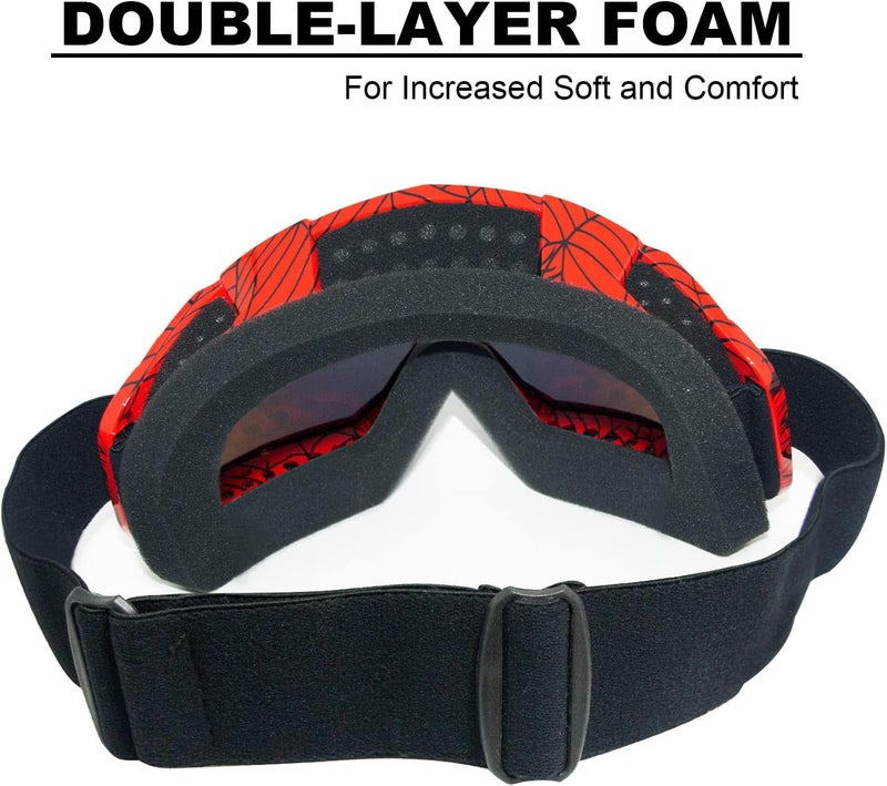 CoPvner Store Dirt Bike Goggles for Motorcycle, ATV, Motocross, Riding, Offroad - Adult, Men, Women, Youth, Kids - Image 4